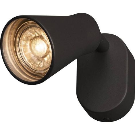 Applique et plafonnier intérieur AVO simple noir GU10/QPAR51 50W max - SLV - 1000886