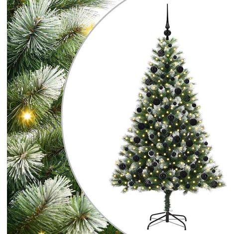Árbol de Navidad Artificial Plegable con Nieve Esponjosa 180 cm vidaXL (1/5)
