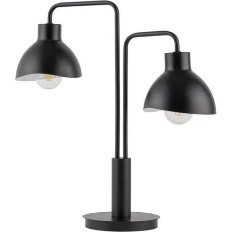 Lampe table déco design noire Holi double 2xE27 Sigma (1/2)