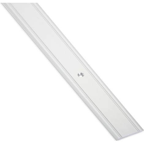 10er Pack - Übergangsprofil Cross 1000 x 30 x 2 mm gelocht aus Aluminium silber eloxiert