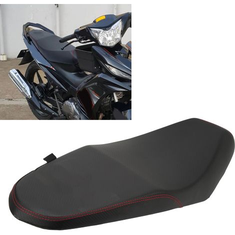 Modifizierter Yamaha LC135 V2 Motorradsitz: Ledersitz mit Höcker, Schaumstoffsitz, wasserdicht und verschleißfest (übergroß) (übergewichtig). (1/5)