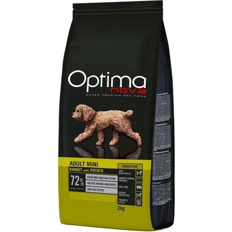 Optimanova Mini Digestive Lapin Adulte avec Pomme de Terre 2 kg