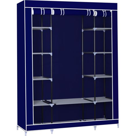 Herzberg HG-8009: Armario de almacenaje - Grande Azul (1/4)