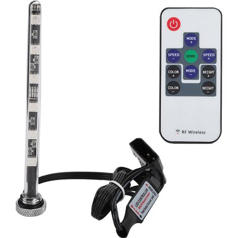 Lampe de réservoir d'eau pour refroidissement PC avec télécommande, accessoire watercooling LED 125mm (1/5)