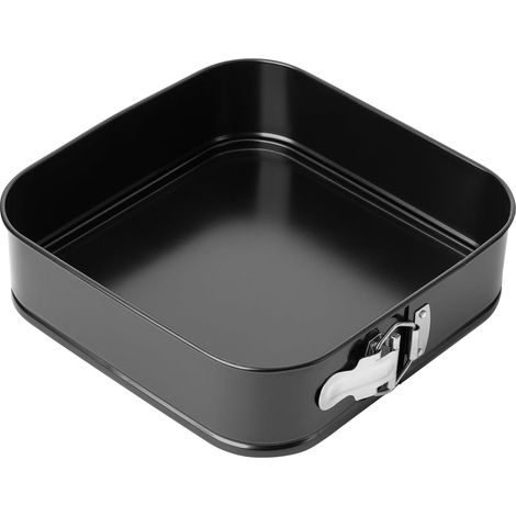 1 Moule à Gâteau Carré, Acier au Carbone, Revêtement Antiadhésif, Fermeture à Levier, Pâtisserie Maison (1/5)