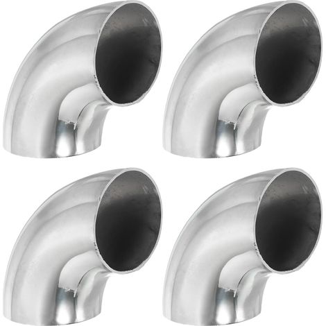 2 Pouce OD Crosse en Acier Inoxydable 201, 4 Pcs Raccord de Tuyau Coudé à 90 Degrés, Soudage à la Sueur, Connexion de Soudure pour Main Courante d'Escalier (1/5)
