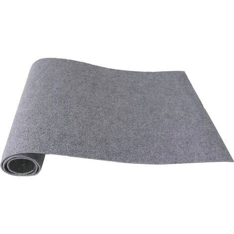 Tapis à griffer autocollant 200 x 40 cm, protection contre les griffures pour chat, tapis à griffer, tapis de canapé, griffoir mural à monter soi-même, gris et bleu. (1/5)