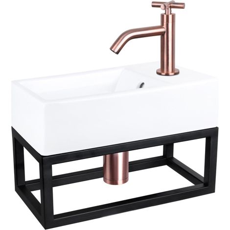 Differnz Lave-mains Blanc H11.5xl40xL22cm (1/5)