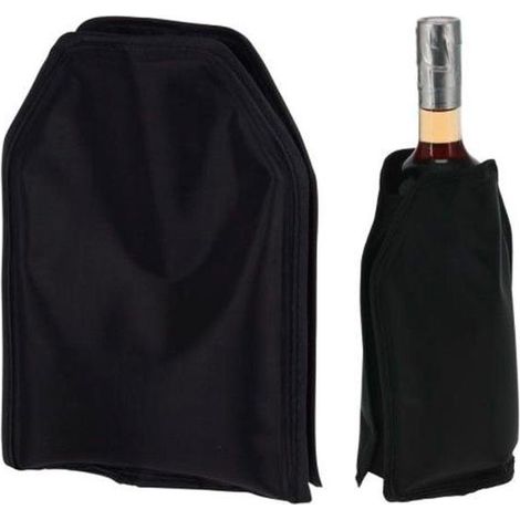 EXCELLENT funda termica enfriador botella , Funda térmica enfriador botellaFabricada en poliésterElásticaMantega fría su botella durante 2 horasColor negroMedid