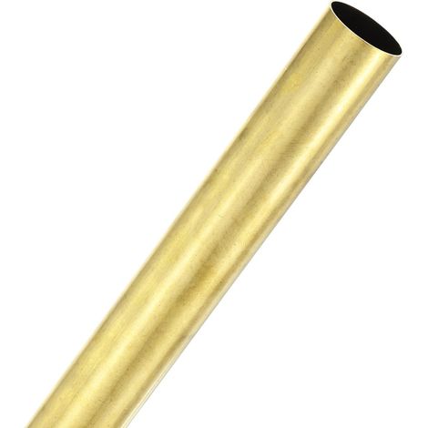 Straight Brass Tube, 25mm OD x 300mm Length 0.5mm Thick H62 Brass Rod Round Bar for Construction, Machining, DIY, Handmade Projects, Model (1/5)