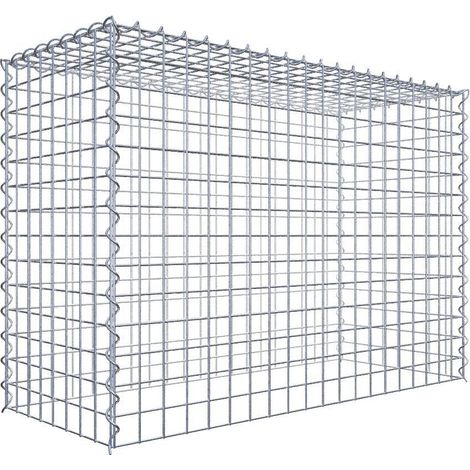 Gabiondeco - Gabion - Element de prolongation en hauteur 100 cm x 70 cm x 40 cm (L x H x P). maille 5 x 5 cm. Spirale. Attention : il manque une grille - Made in Germany (1/5)