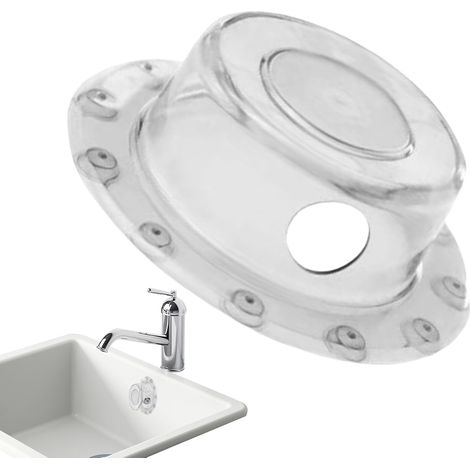 Bouchon trop-plein, à ventouse, pour lavabo et salle de bain (1/5)