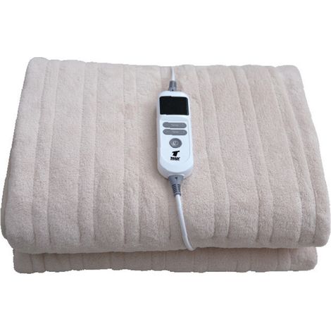 Couverture chauffante 150 W pour lit  Couverture chauffante 200 x 150 cm  10 niveaux de chaleur  Chauffe-lit avec minuterie 9 (1/5)