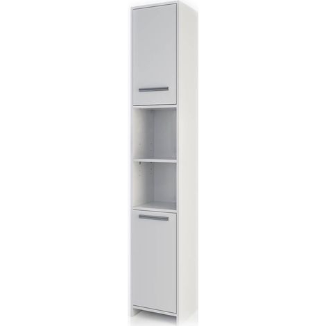 Meuble de rangement de salle de bain Kiko, Blanc, 30 x 190 cm, Vicco (1/5)