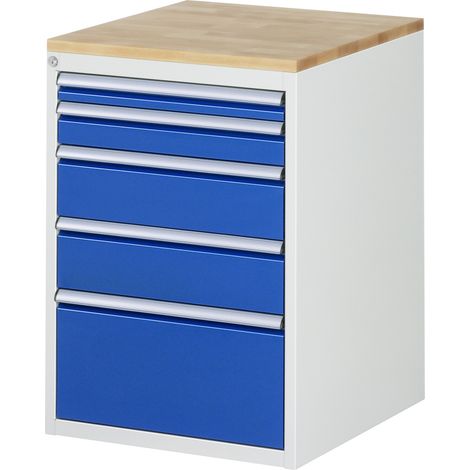 Rau Schubladenschrank Buche-Top und 5 x Schubl.-L 1x60 1x90 2x150 1x270mm