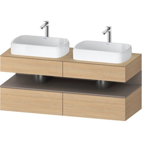 Duravit Collection One Meuble sous-vasque sur console, 2 tiroirs,