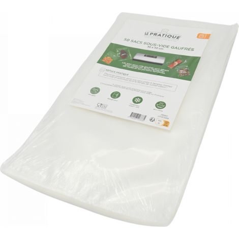 1 Sacs Sous Vide Gaufres 30 X 50 Cm - Poche De 50 Sacs - Le Pratique