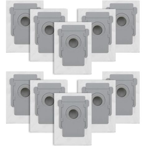 Lot de 10 Sacs d'aspirateur pour IRobot Roomba i7/i7+/i3/i3+/i4/i4+/i6/i6+/i8/i8+/S9/S9+/j7/j7+/E5/E6/E7 Sac de rechange pour IRobot Roomba I7 Kit d'accessoires