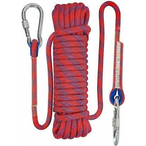 (rouge - Longueur : 10 Mtres, Diamtre : 10 Mm) Corde D'escalade Statique - Accessoires - Quipement D'vacuation - Quipement D'escalade Sur Glace - (1/3)
