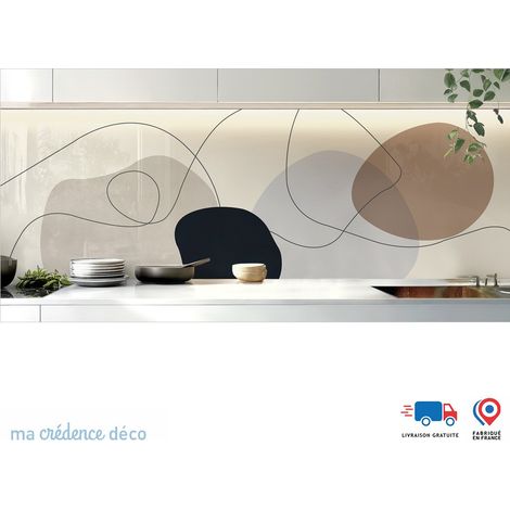 Crédence : Équilibre fluide - Alu composite - 120 - 60 (1/3)