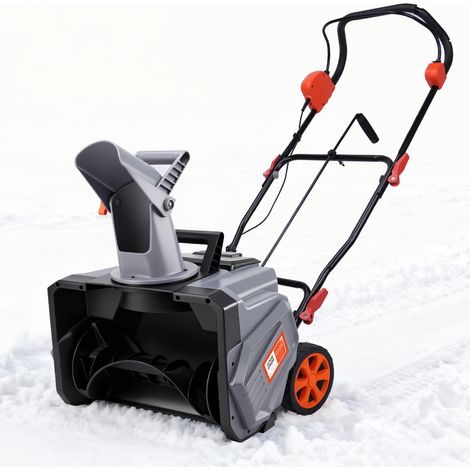 XIIW - Neige Deneigeuse Électrique Fraise à Neige, Sans Fil Rechargeable, 6000mah, Poignée à L’angle Réglable Largeur 46cm, avec 2 Batteries 4.0Ah, IPX4