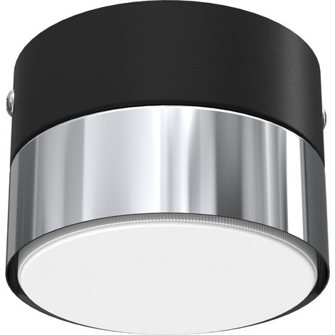 Lampa DO salonu sufitowa plafon LED loft GX53 czarny chrom (1/3)