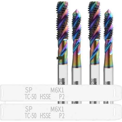 Taraud spiralé, 1 pièce, M16x2, HSS-Co, pour filetage précis