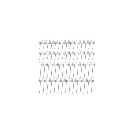 60 crochets métalliques pour fixation murale sur panneau perforé, pour présentoirs, étagères de supermarchés et quincailleries (5/10 cm)