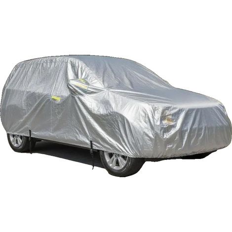 Funda para SUV, protección UV, resistente al polvo, color plata. (1/2)
