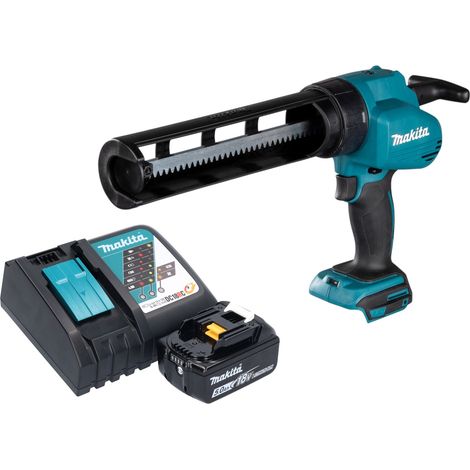 Makita DCG 180 RT1 Pistolet à cartouche sans fil 18 V + 1x batterie 5,0 Ah + chargeur