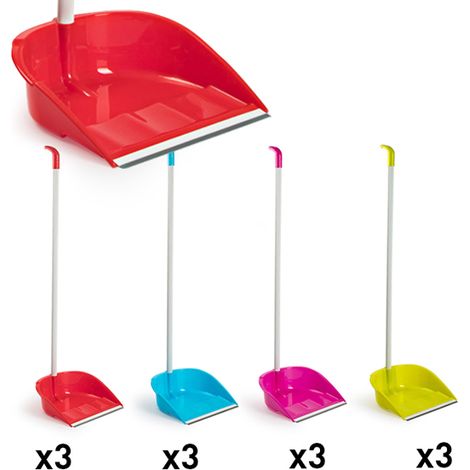 PLASTICFORTE recogedor antivuelco surtido , Recogedor antivuelco surtidoColores surtidos: rosa, azul, rojo y verde, se sirve según disponibilidadIncluye sistema antivuelco&lt