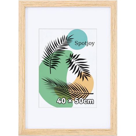 Spotjoy Bilderrahmen 40x50 cm Fotorahmen weiß Holzrahmen Acrylglas (1/5)