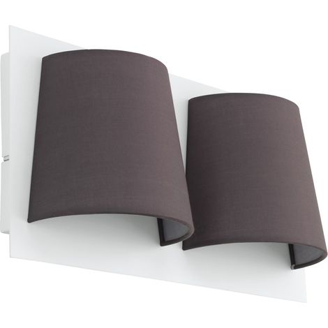 Lampe murale Serravalle blanc avec noir - 97625 (1/2)