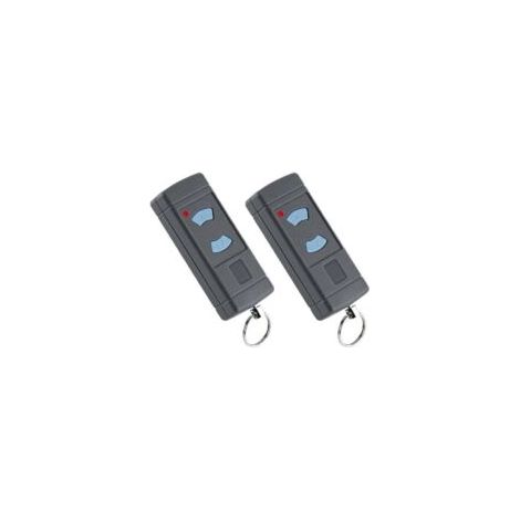 2 telecomandi per porte da garage a 868 MHz per Hormann HSE2-868, HSM4-868, HS4-868, HS1-868, HSM2-868, compatibili con gli apriporta da garage portatili GARADOR Promatic. Pulsante blu universale.