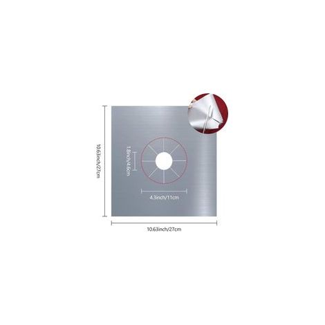 Protection Plaque Cuisson Gaz, Tapis de Cuisinière à Gaz, Protection Cuisinière à Brûleurs Gaz, Protection de Cuisinière à Gaz, 0,2 mm Housse de Protection pour Plaques de Cuisson, Cuisinière à Gaz (1/5)