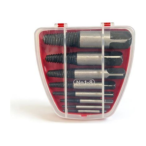 Lot de 8 extracteurs de boulons - Extracteurs de vis endommagés - Extracteur de tuyaux d'eau pour vis