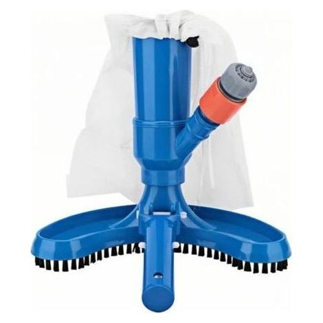 Aspirateur de Piscine - Aspirateur Piscine Portable - Nettoyeur à Jet avec Sac en Filet à Cordon Idéal pour Piscine Spa Fontaine et Étang – Élimine Feuilles et Saletés Facilement (1/5)