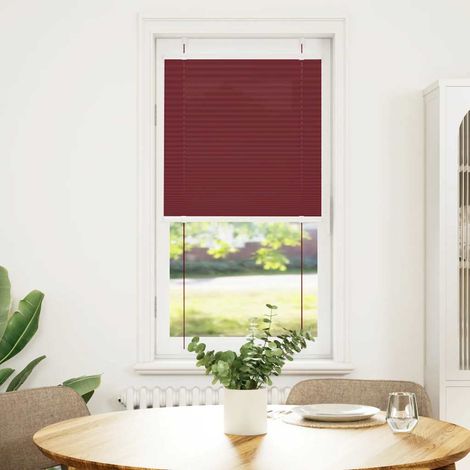 Maison Exclusive - Tenda Plissettata Rosso Bordeaux 65x100 cm Larghezza Tessuto