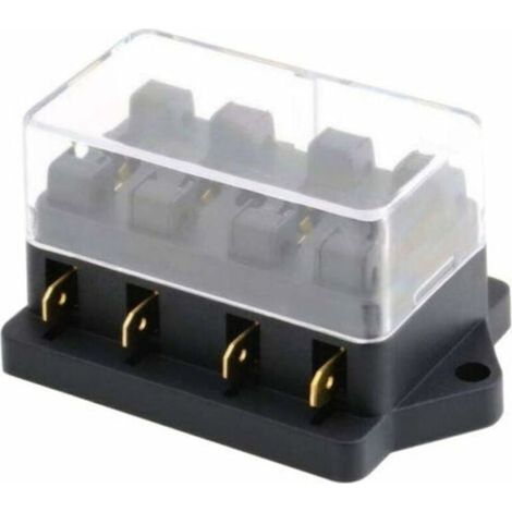 Blocs Fusible Lame Véhicule Automobile 12V 24V 4 Voies Boîte à Fusibles Voiture ATC ATO Porte Fusible Imperméable Protection (1/5)