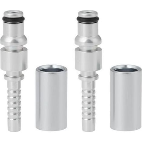 Lot de 2 Raccord de Tuyau pour Nettoyeur Haute Pression 8,9 Mm Compatible avec Karcher AR l'adaptateur de Réparation (1/5)