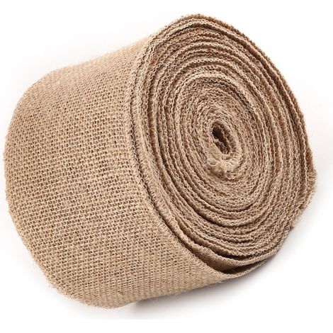 Chemin de table en ruban de jute vintage de 10 mètres (10 cm) à faire soi-même (1/5)