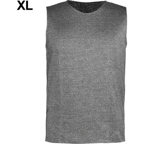 Veste de protection anti-coupure niveau 5 Ortviai XL – tissu PE haute résistance, col rond, lavable facilement