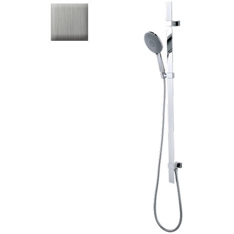 Ensemble barre de douche et douchette nickel satiné Mixa - Bossini D48002094