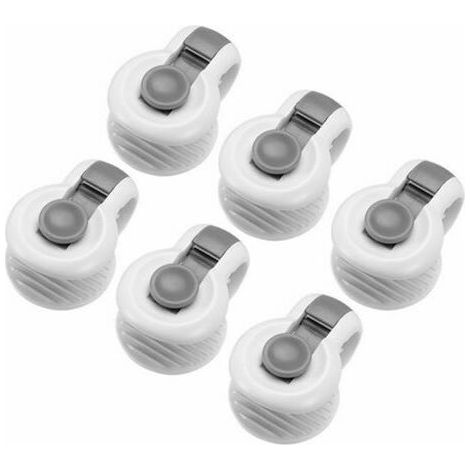 - 6Pcs Couette Clips Couverture Consolateur Pins Fasteners Pas D'Angle Place Veilles Quilt Anti-Move Fixateur Housse De Couette Clips Literie Accessoires, Gris (1/4)