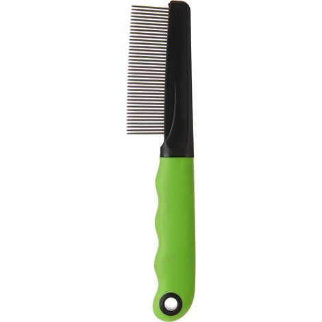 Ferplast Pettine per Cani e Gatti Pelo Medio e Lungo, Denti Cromati Arrotondati, Manico Antiscivolo