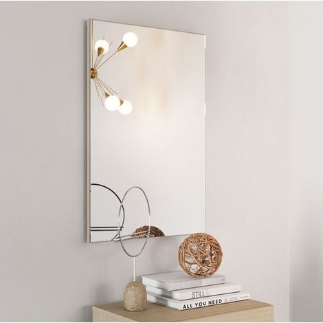 Specchio Pinerolo, Forma Rettangolare, 51x76.5h cm Beige (1/5)