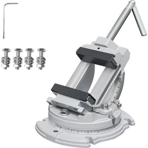 Étau incliné, largeur de mâchoire de 3 pouces, rotation à 360 degrés, inclinaison à 90 degrés, acier robuste, numéro de modèle BG-6250 (1/5)
