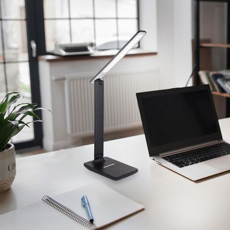 Lampada da tavolo a LED interruttore touch dimmer luce nera illuminazione soggiorno