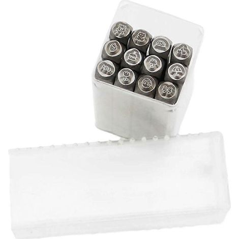 Outil de marquage en acier pour la fabrication de bijoux, de métaux, de cuir et de bois. (1/4)
