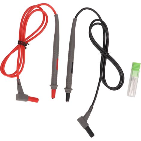 Kit de pointes de test pour multimètre - Câbles souples en silicone double couche ultra-fins, sondes électriques de mesure (1/5)